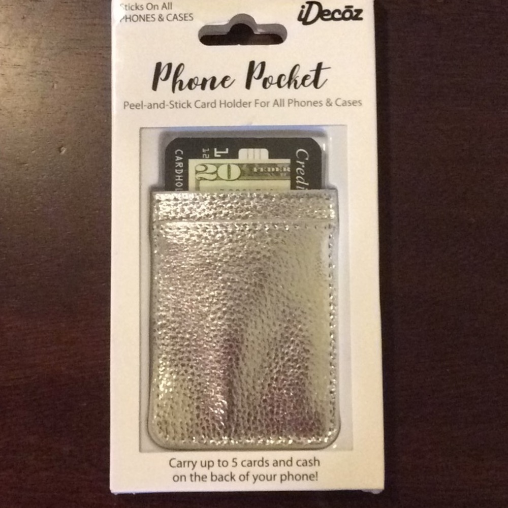 Phone Pocket Peel-N-Stick Card Holder